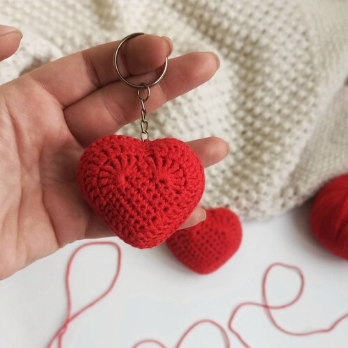HEART Keychain Crochet Pattern PDF Amigurumi Crochet Etsy