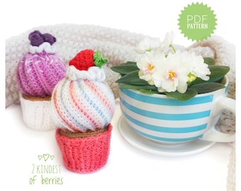 CUPCAKE-haakpatroon pdf - Haakpatroon amigurumi-snoepjes. Desserthaakpatroon. Gehaakt voedingspatroon. Patroon Moederdagcadeau