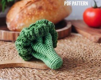 BROCCOLI crochet pattern - Crochet broccoli pattern. Amigurumi broccoli pattern. Play food pattern. Vegetable crochet. Crochet food pattern.