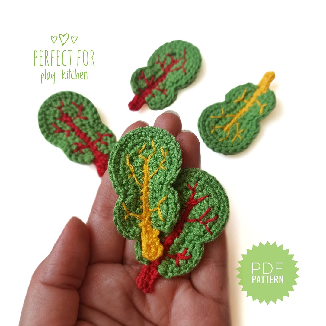 BEET GREENS Crochet Pattern PDF - Food Pattern Amigurumi Plant Crochet ...