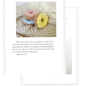 DONUT crochet pattern PDF - Crochet Food Pattern Cute Crochet Pattern Play Food Crochet Doughnut Keychain Pretend Food Amigurumi Pattern