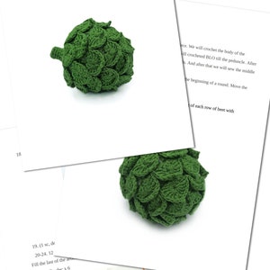 ARTICHOKE Crochet Pattern PDF - Crochet Food Pattern Amigurumi Food Play Food Pattern  Crochet Vegetables Amigurumi Patterns Tutorial