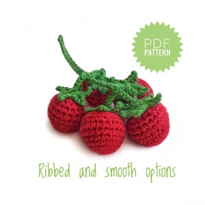 CHERRY TOMATOES Crochet Pattern PDF - Crochet Food Pattern Amigurumi Food Crochet  Tomato Crochet Vegetables Food Crochet Pattern Tutorial