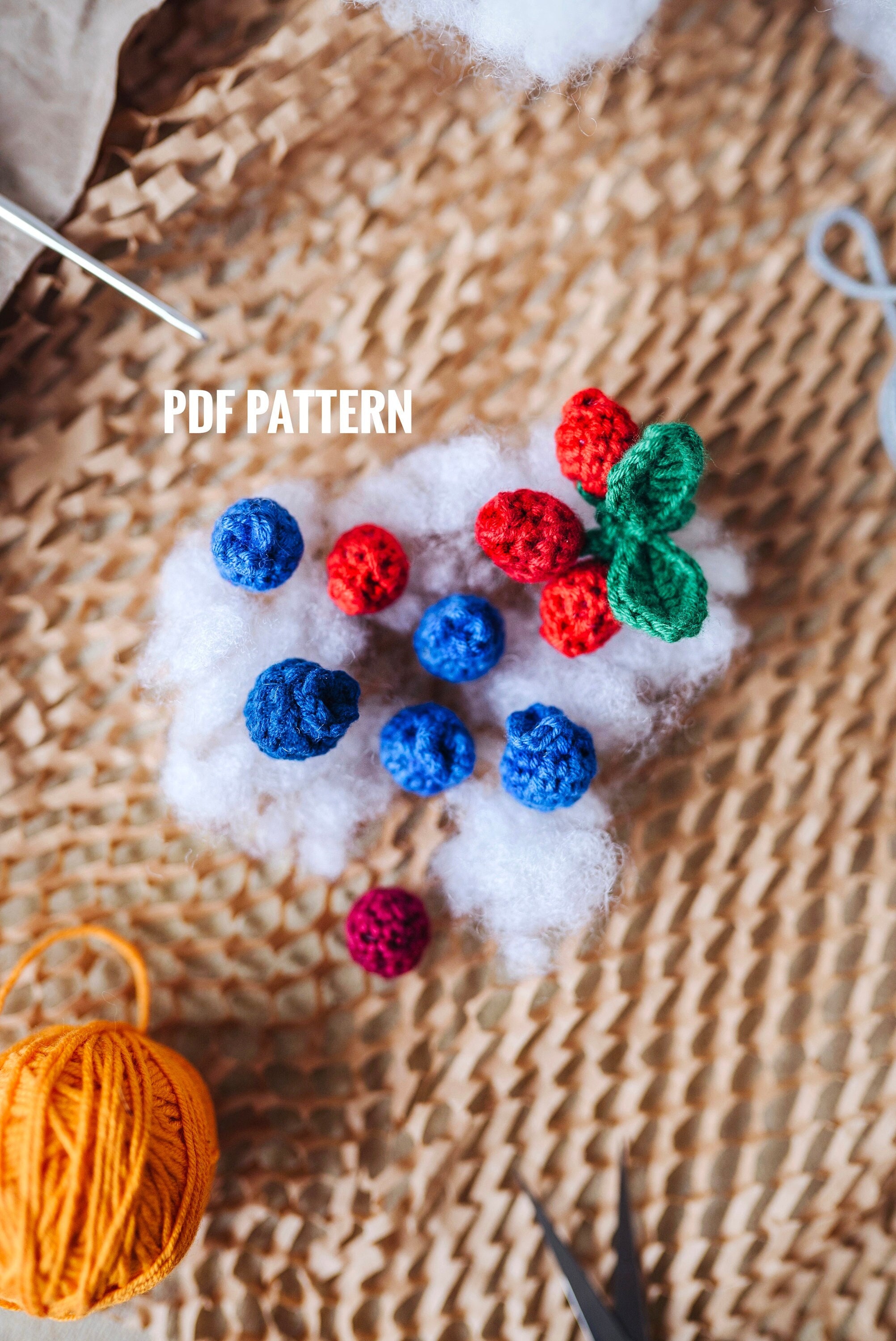 30 Blueberry Crochet Patterns for Fruit-Inspired Amigurumi, Keychains, Plushies, and More 27 Blueberry & Cranberry Crochet Patterns PDF