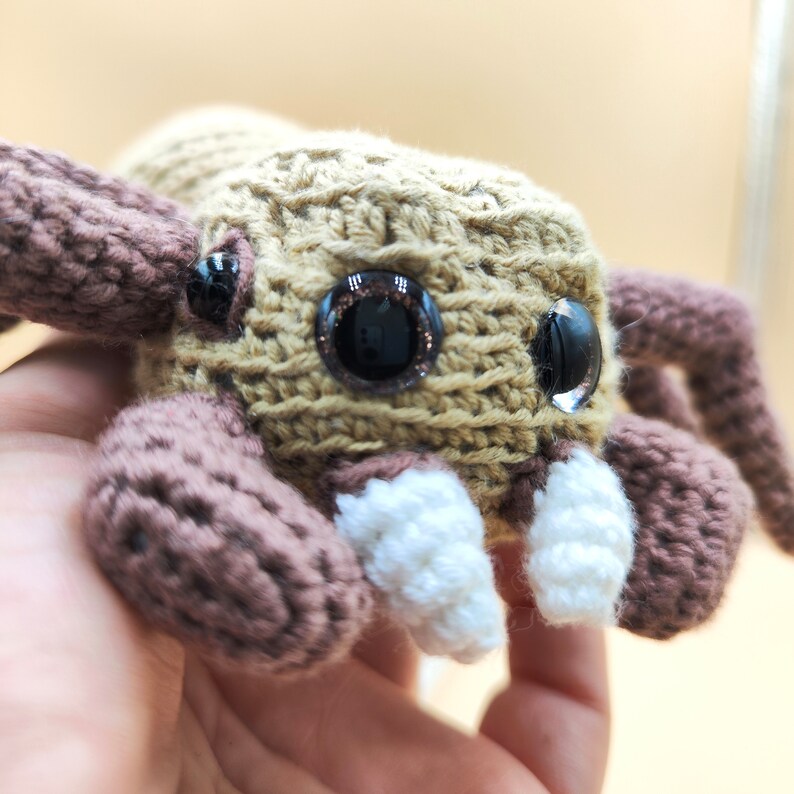 SPIDER Pattern PDF - Gothic Crochet Jumping Spider Halloween Amigurumi Hanging Spider Amigurumi Pattern Halloween Decor Crochet Spider