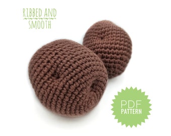POTATO crochet pattern PDF - Amigurumi potato pattern. Play Food potato. Crochet play food pattern. Crochet potato. Beginner crochet pattern