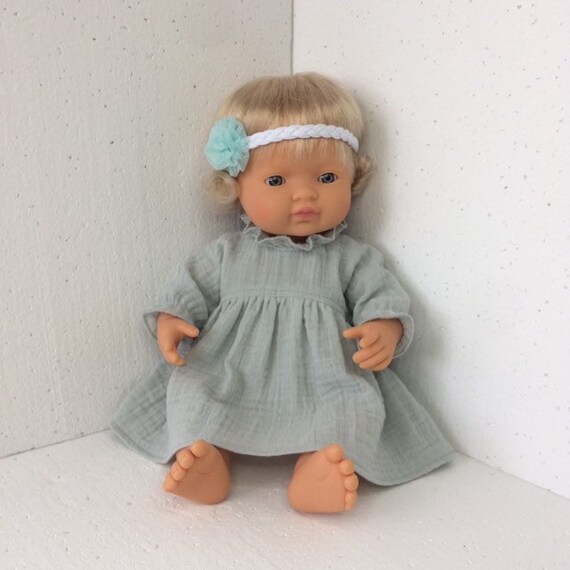 Dolls clothes made to fit 38cm Miniland Dolls Sleeveless Dress size Small