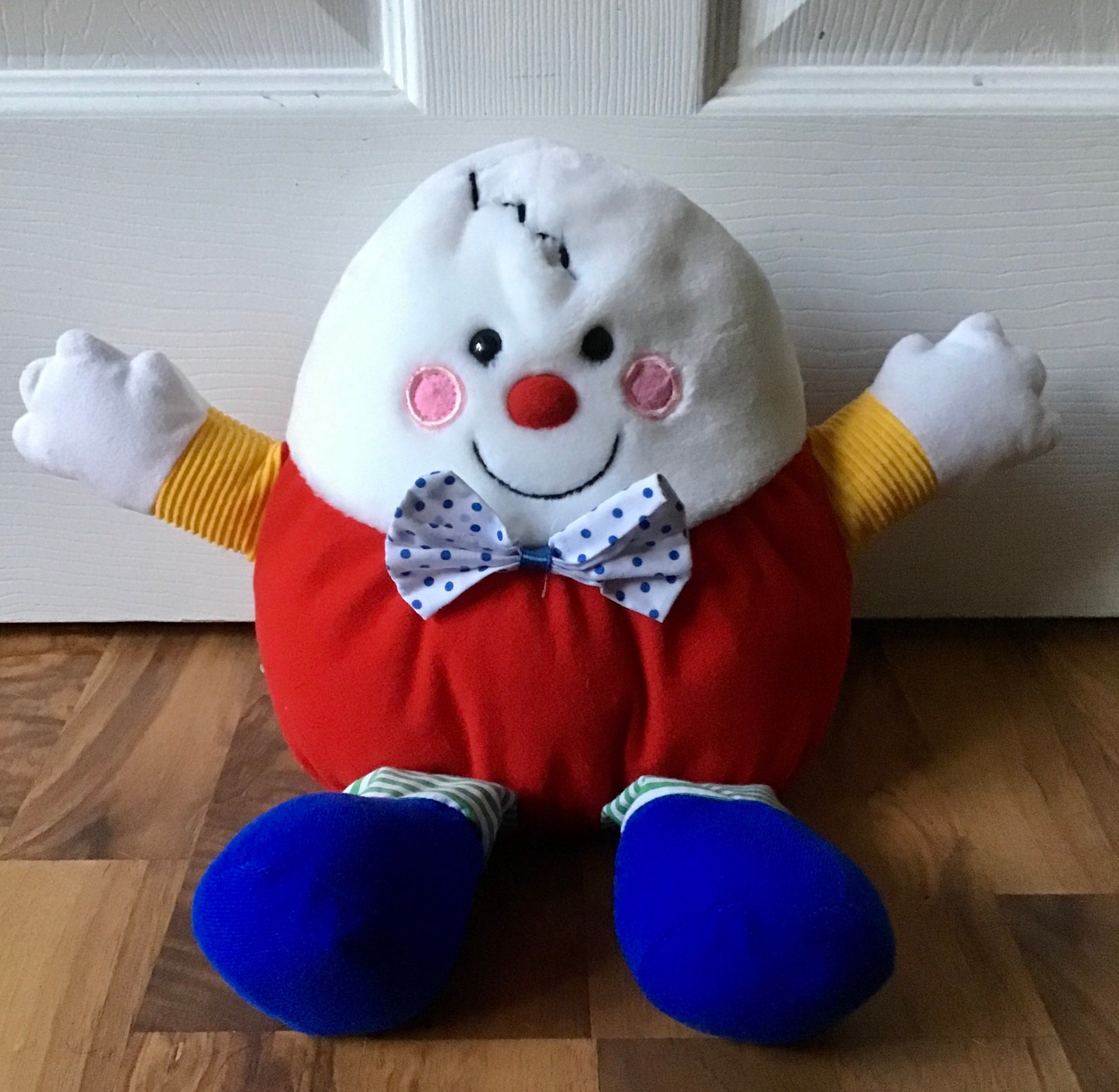 Vintage Humpty Dumpty Rattle plush 1992 Dakin Etsy