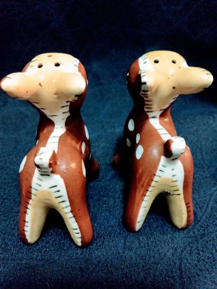 Vintage Deer Salt and Pepper Shakers Made in Japan Etsy India