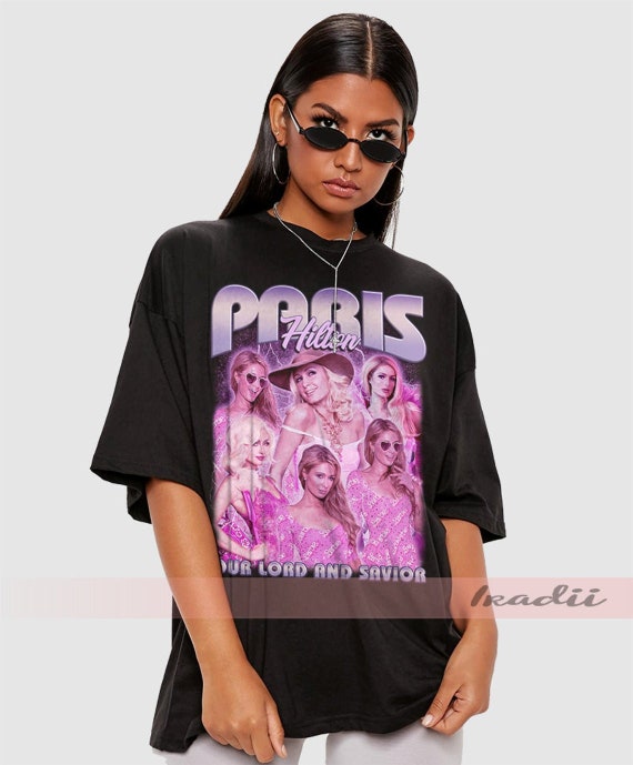 100% cotton. Size M 90s Vintage Black T-shirt Paris print unisex