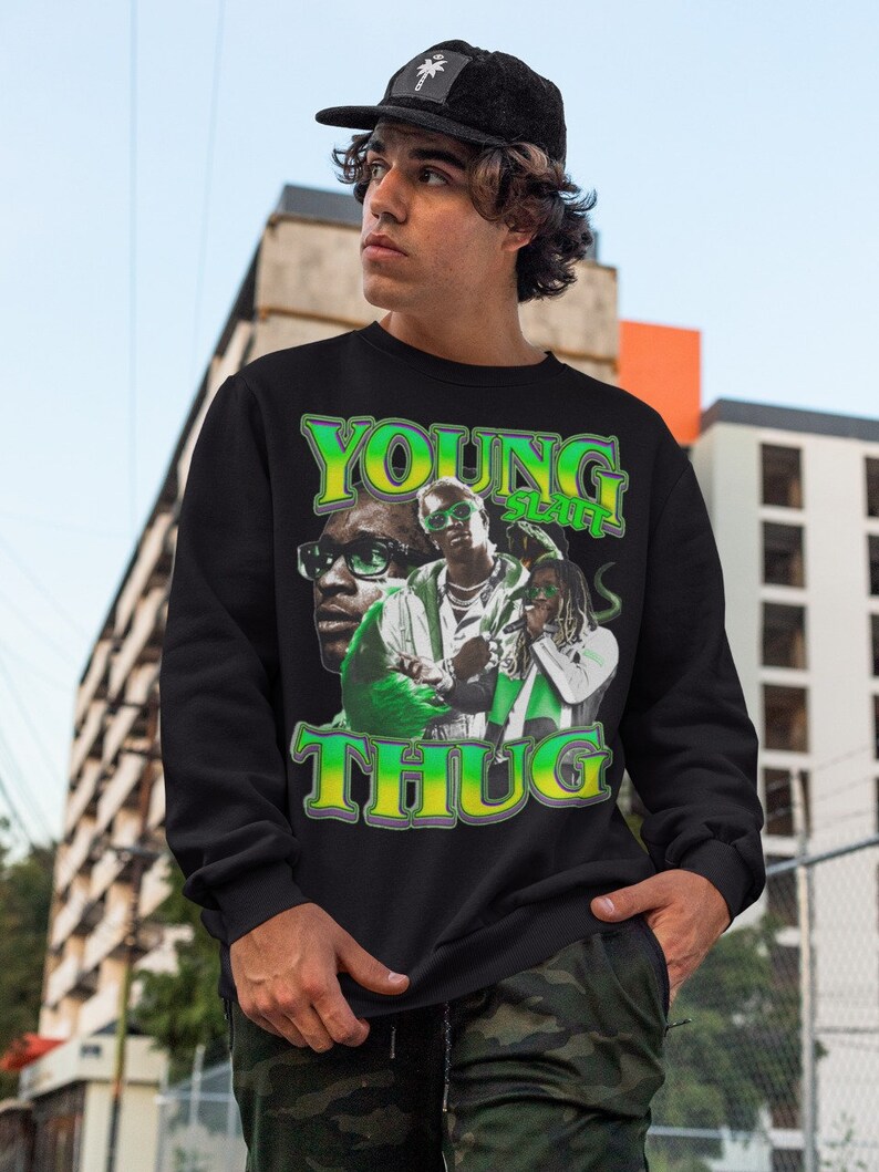 Young Thug Slatt 90s Retro Vintage Bootleg Sweatshirt - Etsy
