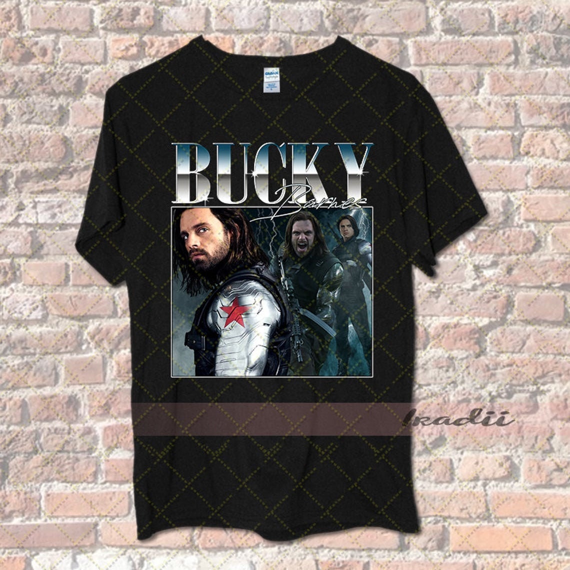 Discover Bucky Barnes Shirt, Sebastian Stan raptee retro aesthetic T-Shirt