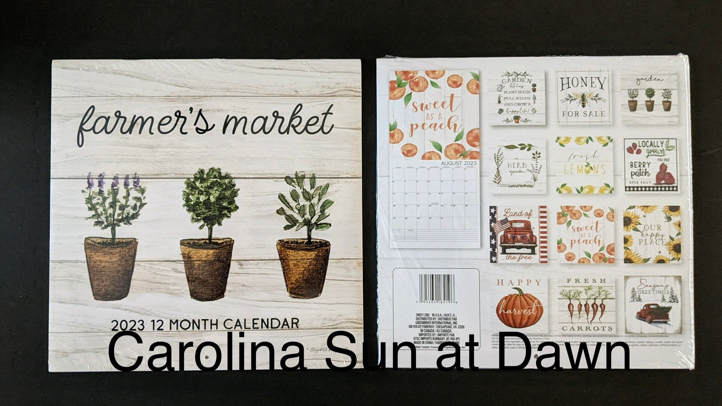 Dollar Tree Farmhouse Calendar 2025 