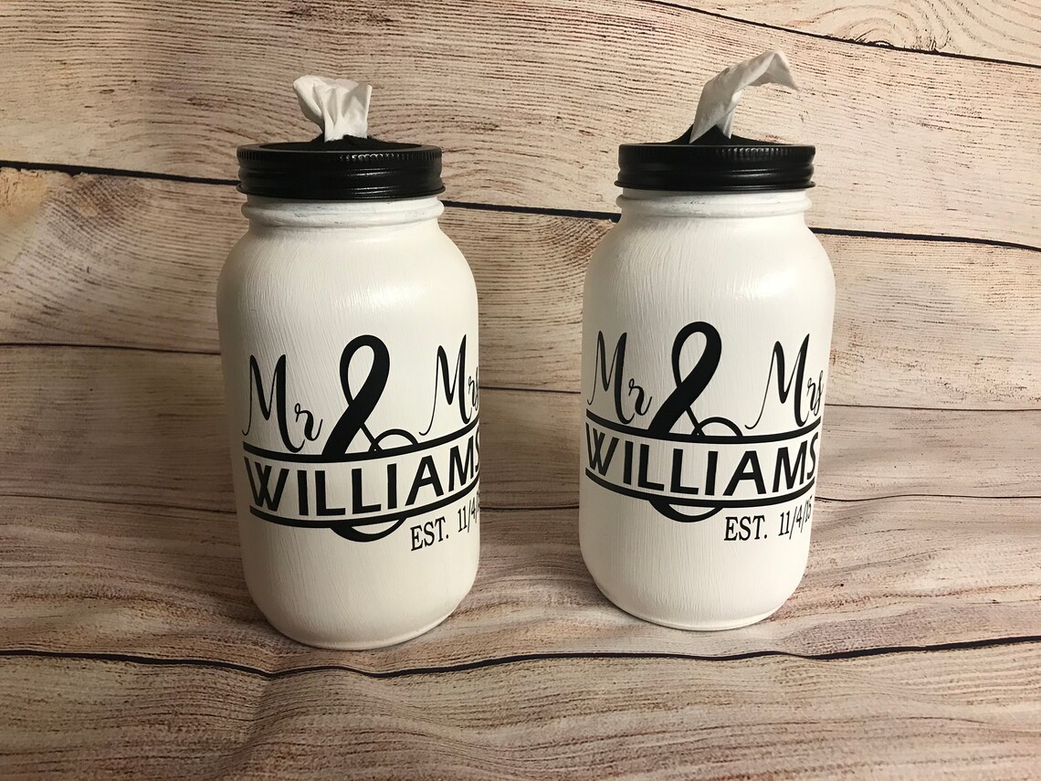 Kleenex Mason Jar Etsy