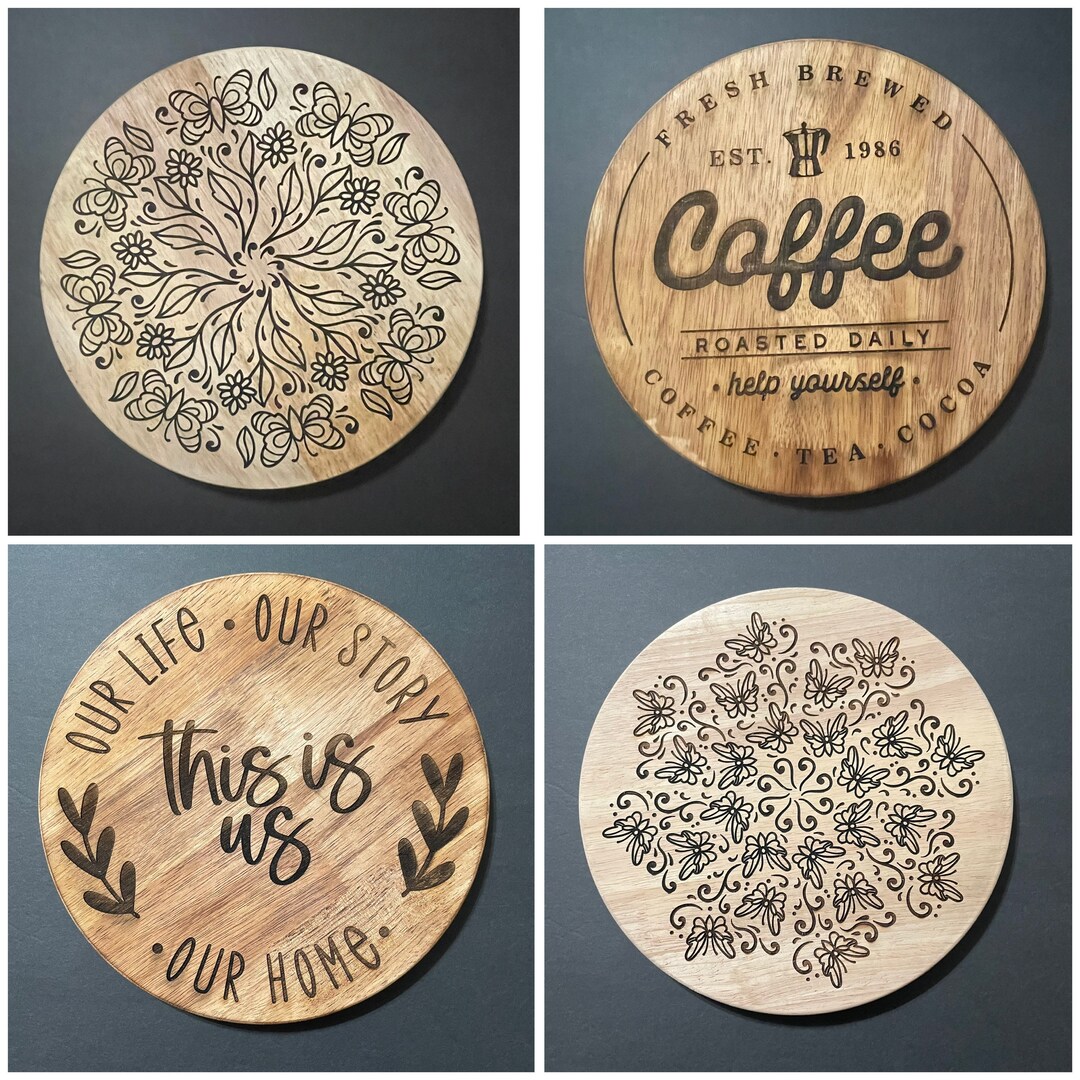 Laser Engraved Lazy Susan Etsy