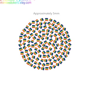 Rainbow Flag Polymer Clay Slices, Clay Sprinkles, Nail Art Rainbow Slices, Rainbow Cabochons, Clay Embellishments MS-317