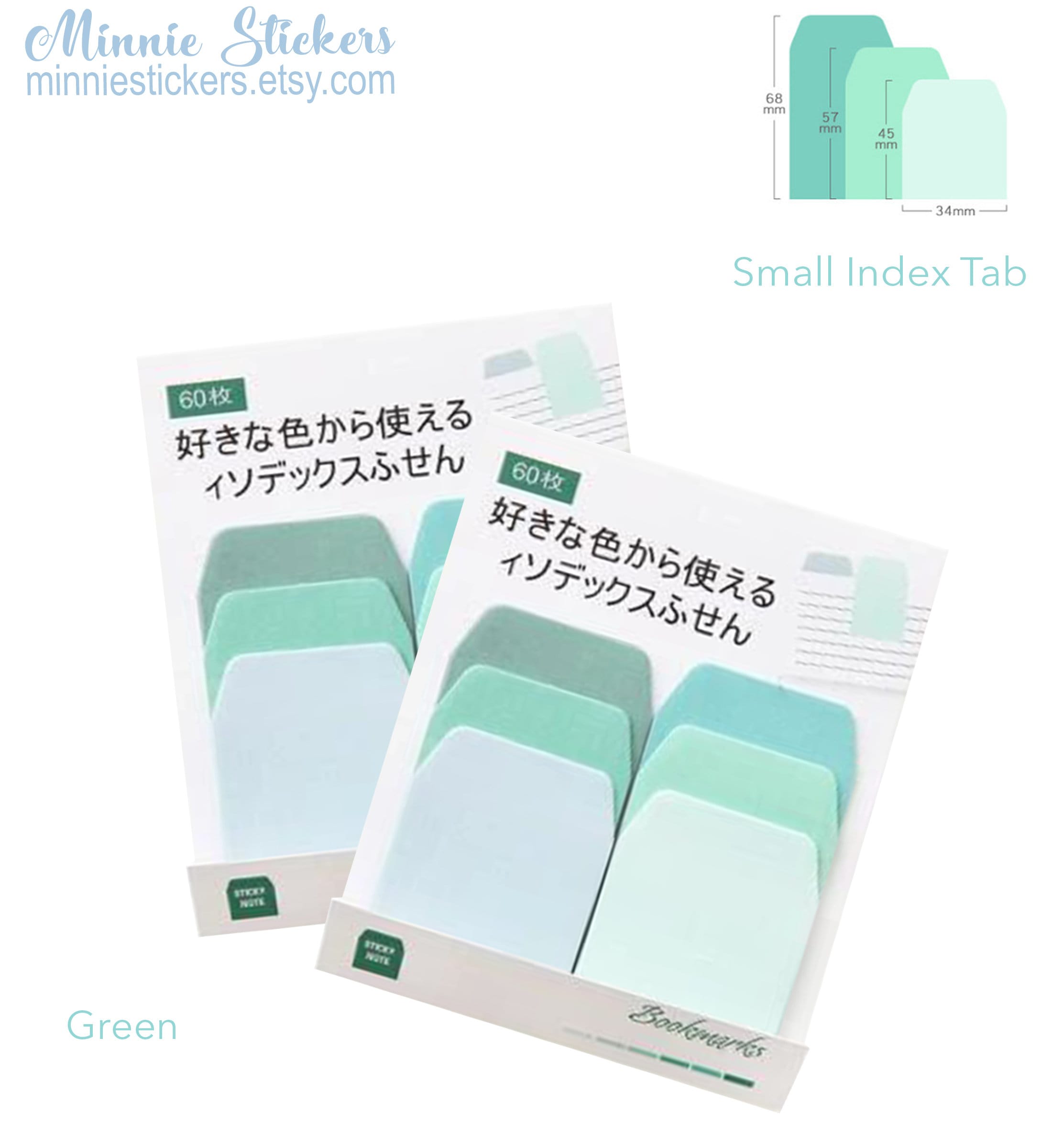 Buy Pastel Color Sticky Tabs, Index Tabs, Memo Pad, Pastel Stationery ...