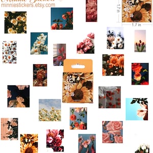 46pcs Aesthetic Sunflower Stickers, Vintage Collage Stickers Pack, Scrapbook Diary Planner Journal Stickers MS-135