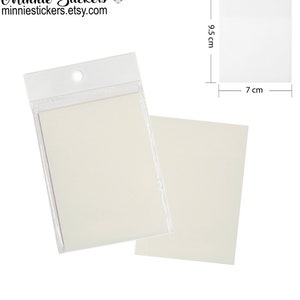 Transparent Matte Sticky Notes for planning, note-taking, and revising, See Though Sticky Notes, Clear Waterproof Sticky Notes MS-433