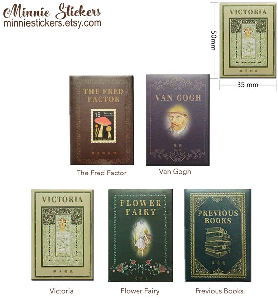 100pcs/box Mini Card Stickers Vintage Stickers Art and | Etsy