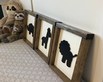 Nursery Animal Pictures (Set of 3)
