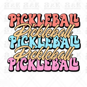 Retro Pickleball Png Design, Mom Pickleball Digital Download, Club Team POD Sublimation, Pickle Ball Tshirt Design, Sport Png for Shirts
