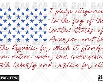 Versprechen der Treue Png Design, 4. Juli Shirt digitaler Download, Unabhängigkeitstag Sublimation Tshirt png, Tshirt png Design, USA Flagge