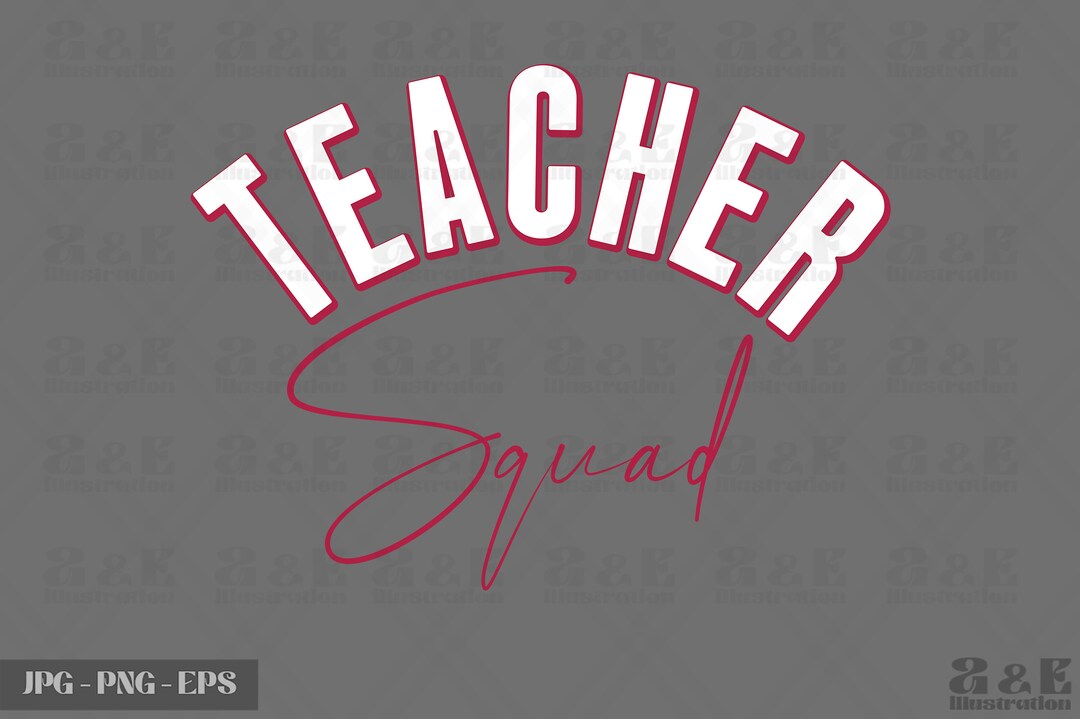 Teacher Squad Png Design, Teacher Digital Download, Back to School ...