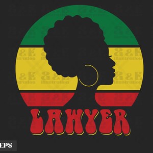 Retro African American Lawyer Digital Download, Juneteenth Png Designs, Sublimation png, Tshirt png Design,BLM Png for Shirts,T-shirt Design