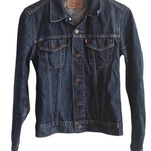 Levi&#39;s Damen Denim Baumwolle Knopfleiste Jeans Trucker Jacke, Größe S Levi&#39;s Levi Strauss & Co 70590 04 Damen Trucker Jeansjacke