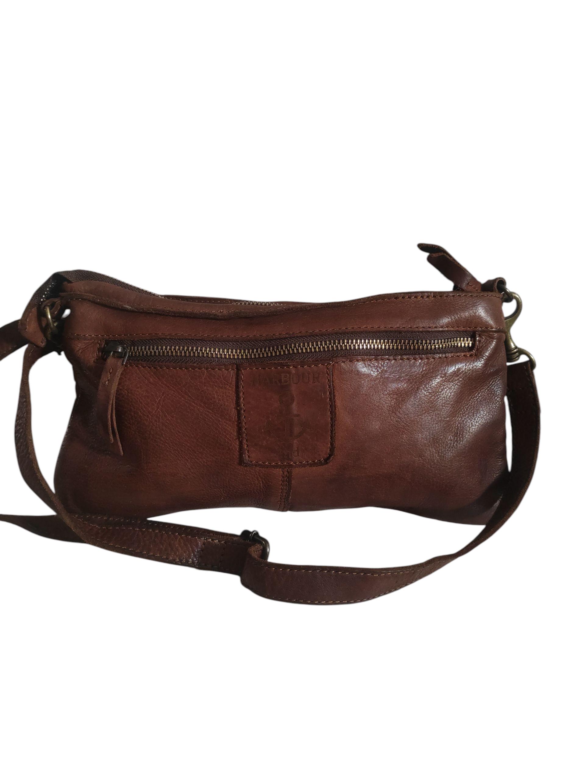 Harbour 2nd Luna Brown Leather Studded Crossbody / Belt Bag