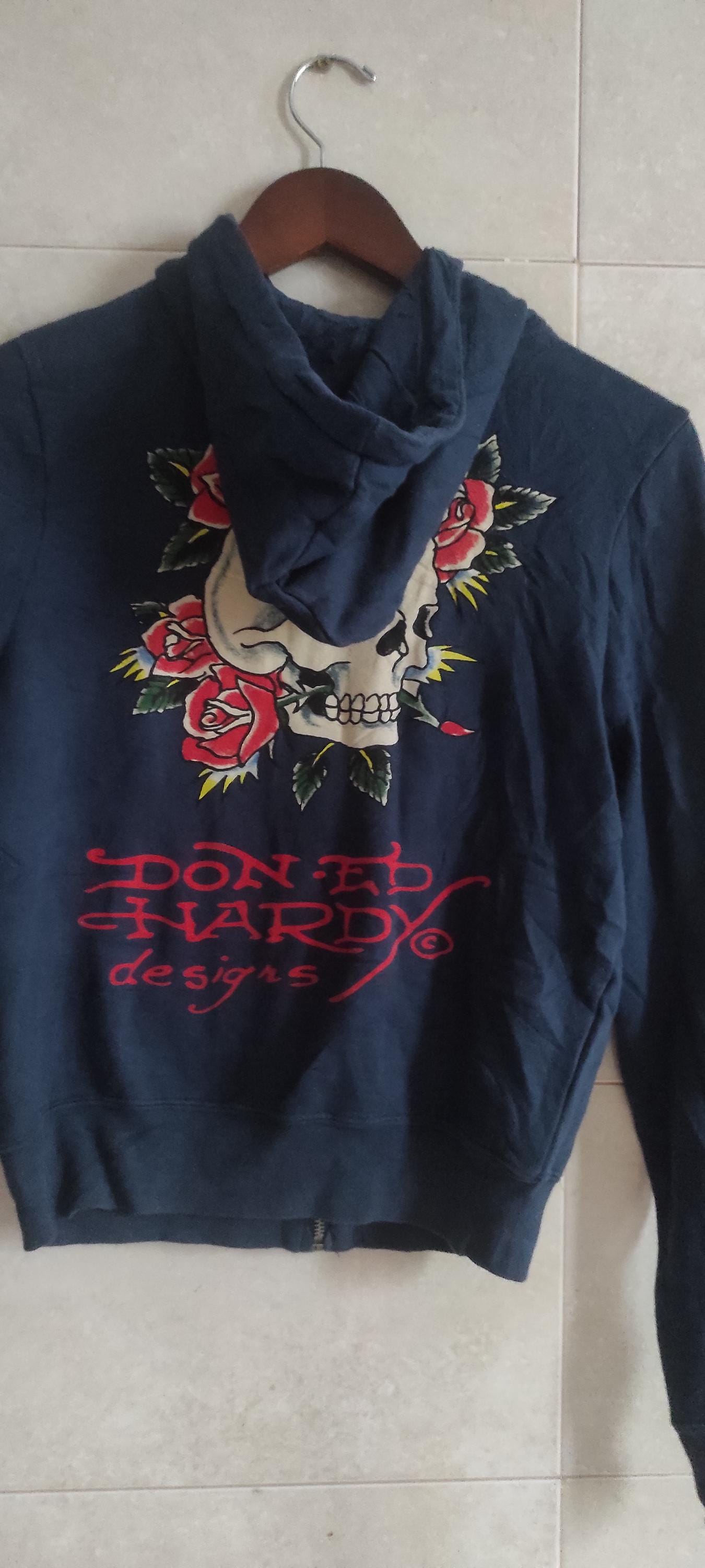 Ed Hardy Christian Audigier フルジップ スカル パーカー サイズ S ED 
