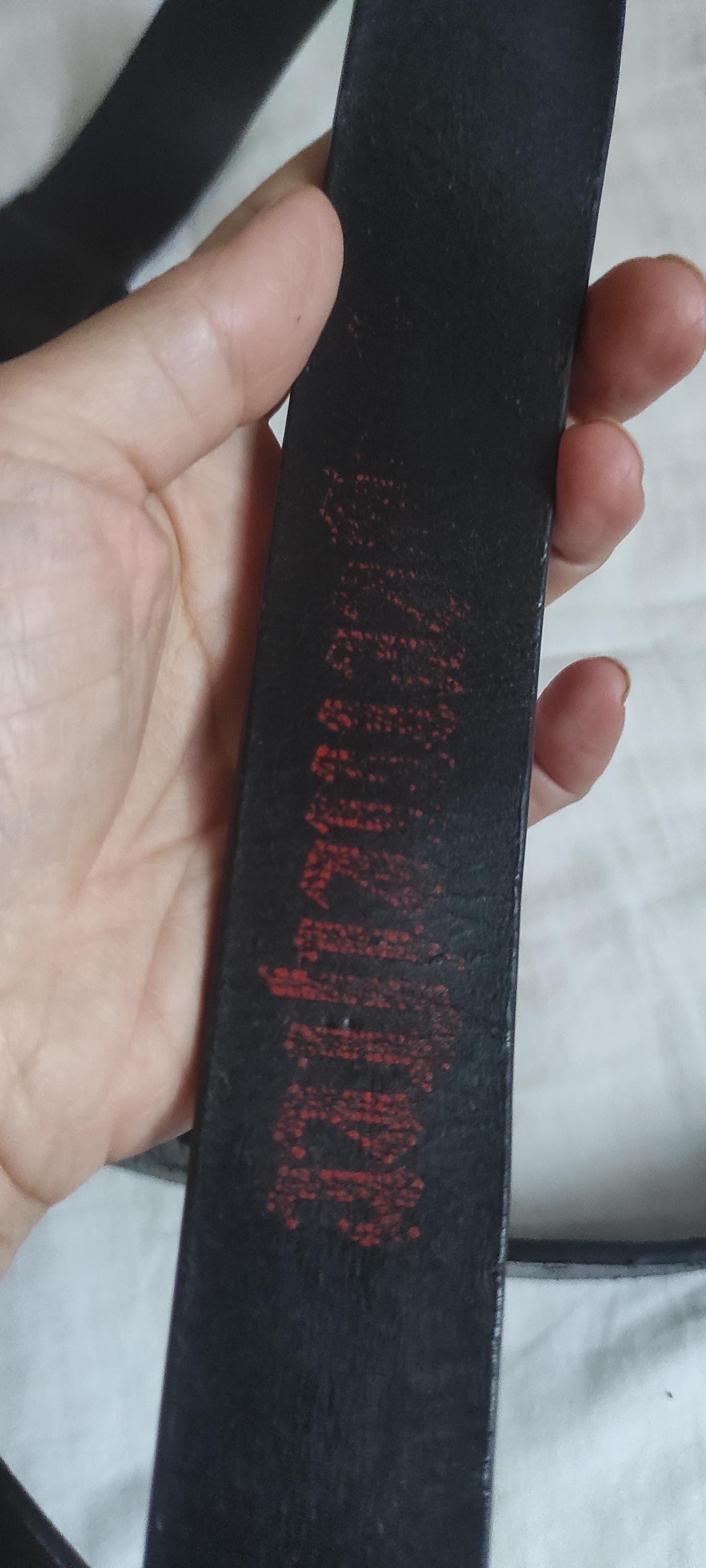 New Jagermeister Lather Belt Jagermeister × Vintage Jagermeister leather belt 85cm  main image 2