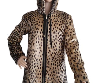 Zara Trf Collection Leopard Jacket Zip up Hype Glamour - Etsy