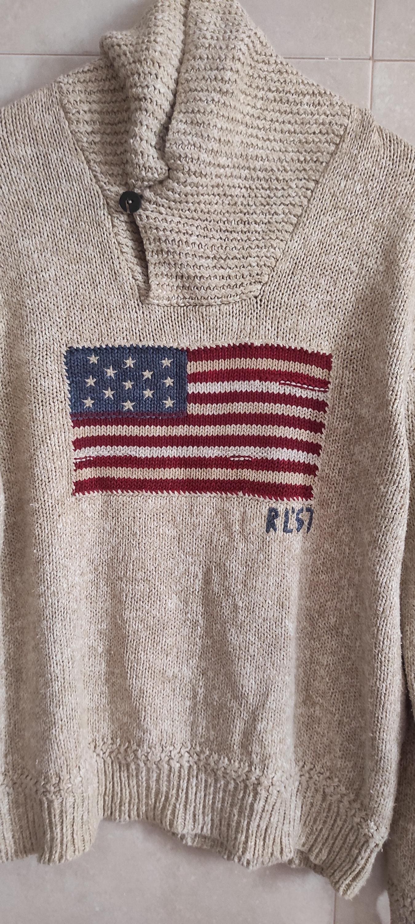 【美品/人気】POLO RALPH LAUREN RL67 国旗ニット ベージュ 美品/人気】POLO RALPH LAUREN RL67 国旗ニット ベージュ - メルカリ