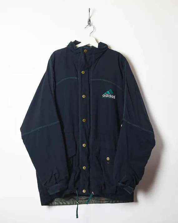 Vintage Adidas Equipment Anorak: 80s/90s Fleece Lined Jacket (size 
