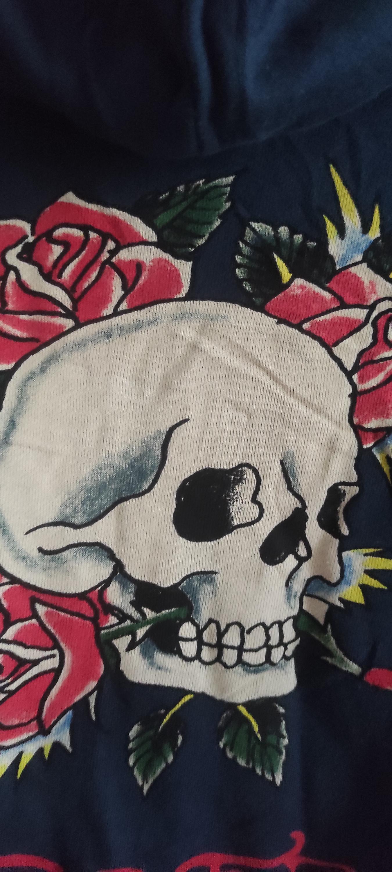Ed Hardy Christian Audigier フルジップ スカル パーカー サイズ S ED 
