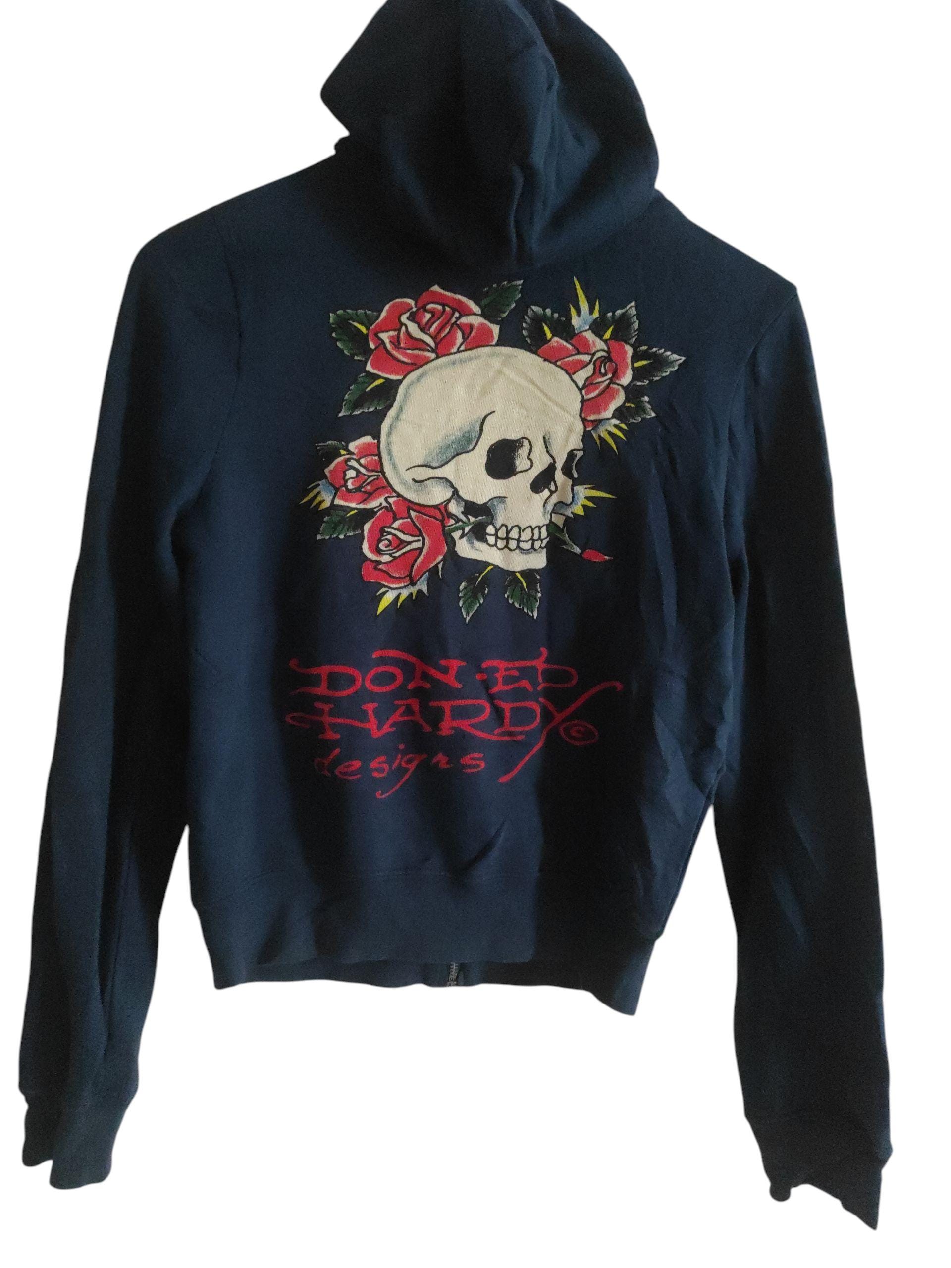 Ed Hardy Christian Audigier フルジップ スカル パーカー サイズ S ED 