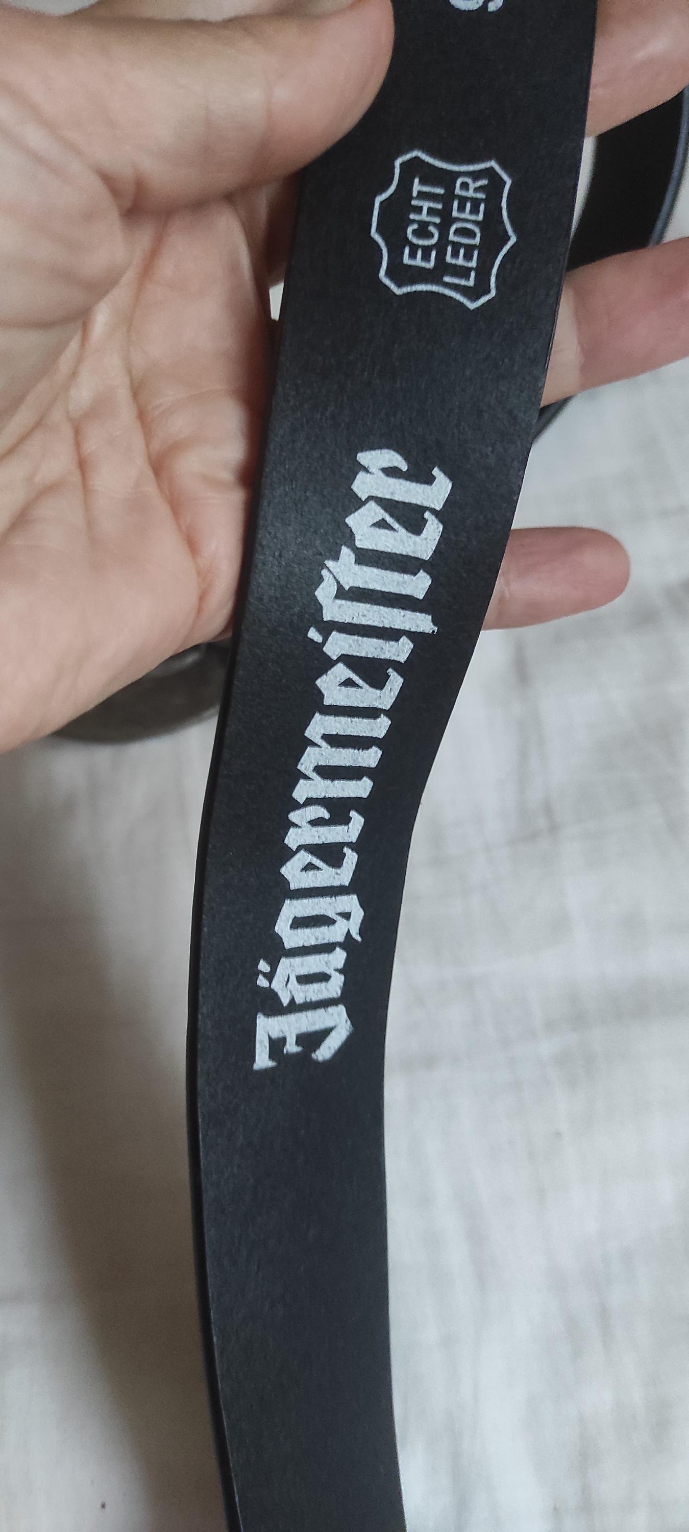 New Jagermeister Lather Belt Jagermeister × Vintage Jagermeister leather belt 85cm  main image 4
