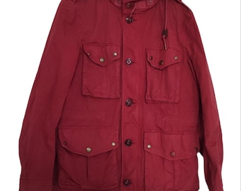 Vintage Burberry Brit Women Utility Lightweight Unlined Jacket Hooded Nova Check Coat Size M