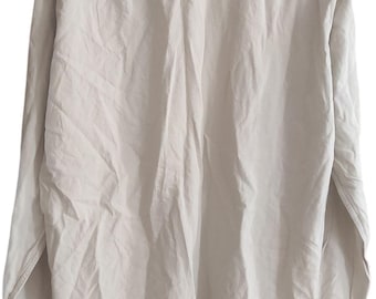 Ermenegildo Zegna Sport Corduroy Shirt Men's Medium Gray Cotton Long Sleeve Men's US XL Made In Italy