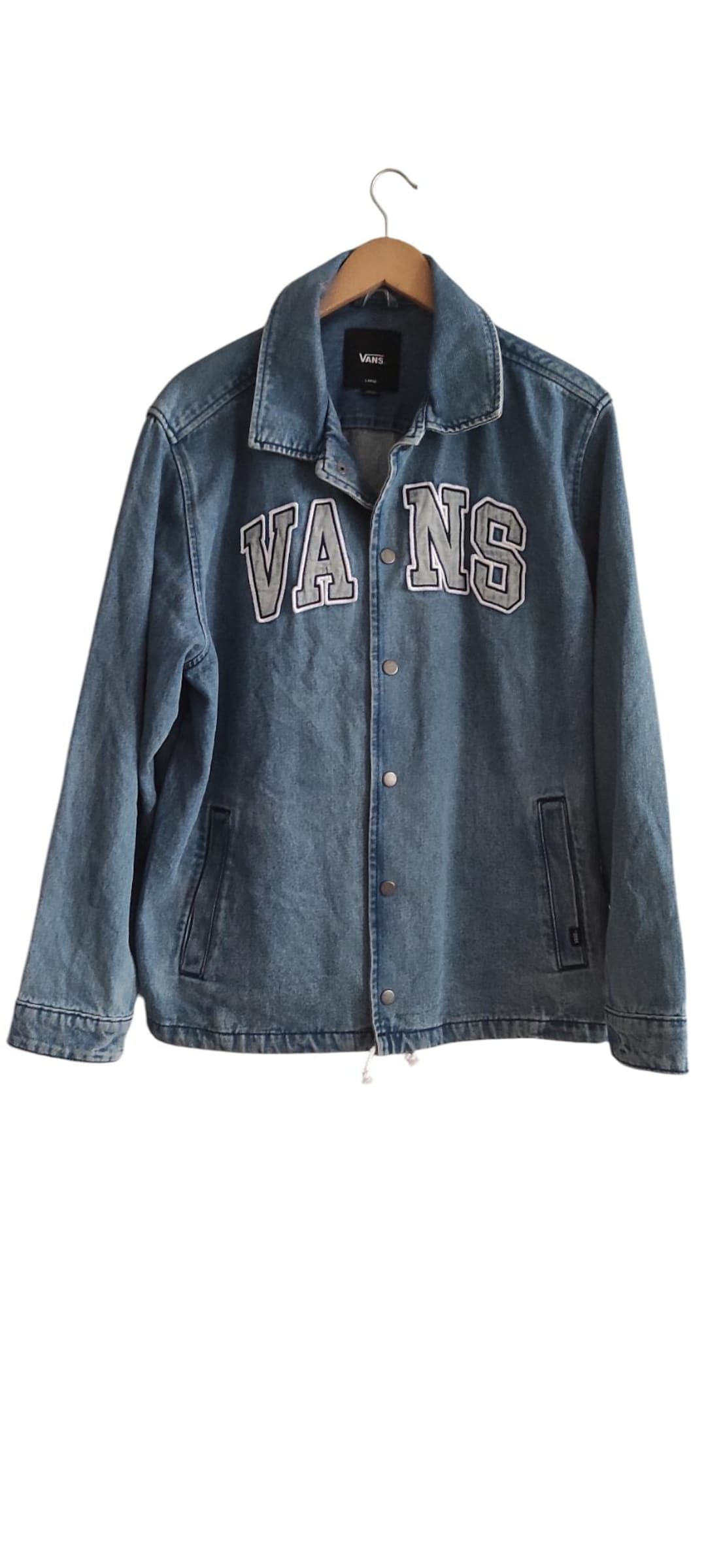 Vans Denim Torrey Jacket Stone Wash Blue Men's Size L