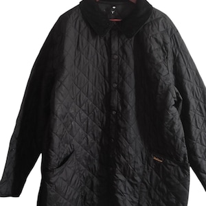 Men&#39;s Barbour Liddesdale Quilted Black Jacket Size XXL