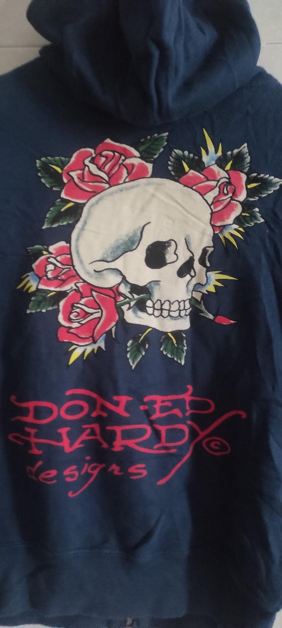 Ed Hardy Christian Audigier フルジップ スカル パーカー サイズ S ED