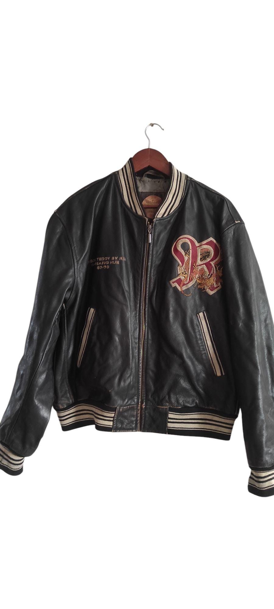 Vintage Redskins Dragon Teddy by RDS Varsity Leather Dragon