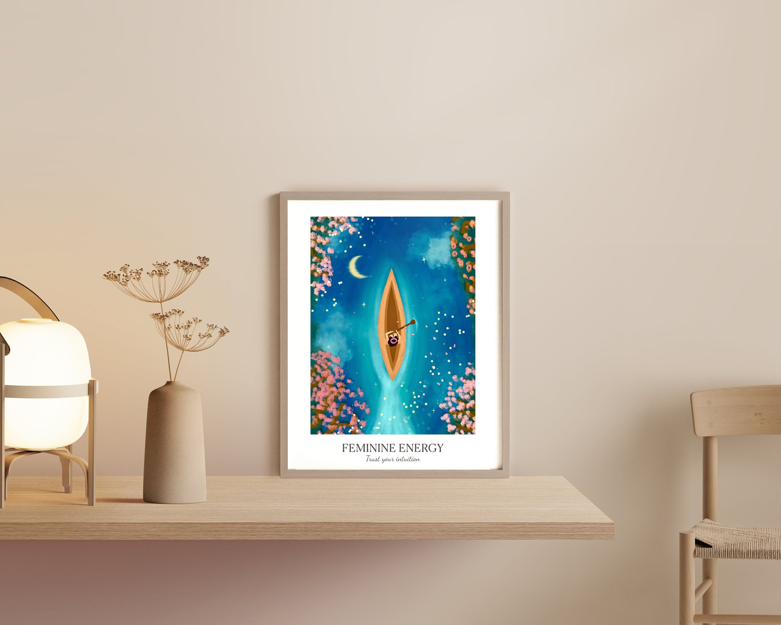 Affiche Féminin Sacré | Sorcière Illustration Univers L Chambre Fille Atelier Décoration Murale Magi