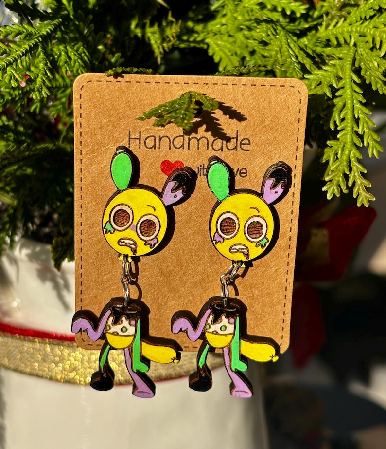 Pendientes colgantes Twisted Looey Dandys World imagen 4