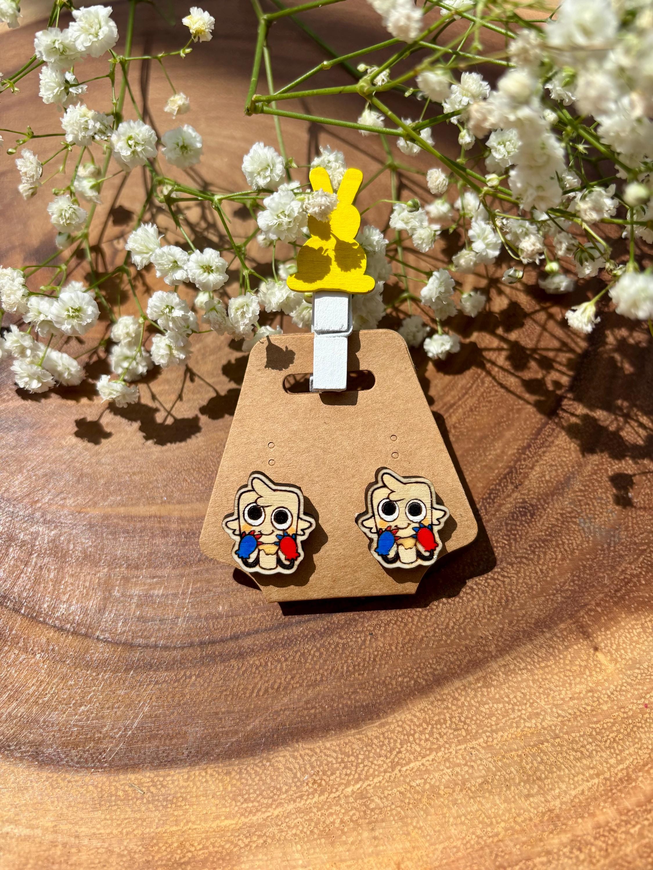Goob Dandys World Hand Painted Stud Earrings! - Etsy