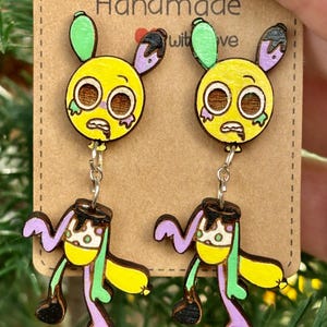 Pendientes colgantes Twisted Looey Dandys World imagen 1