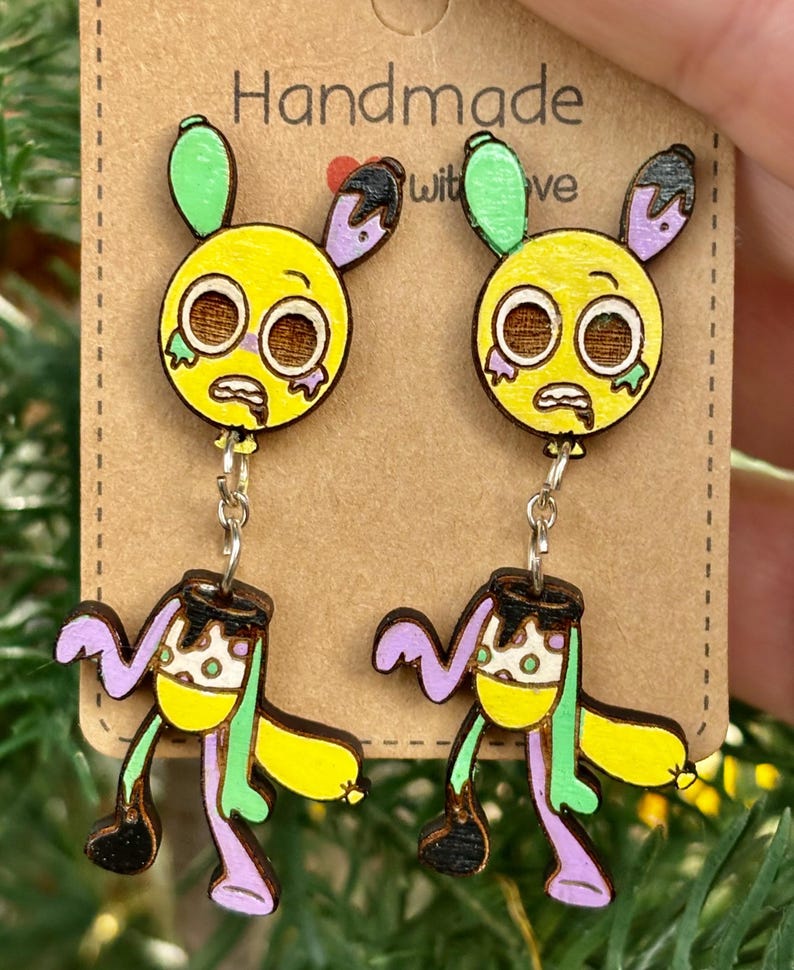 Pendientes colgantes Twisted Looey Dandys World imagen 1